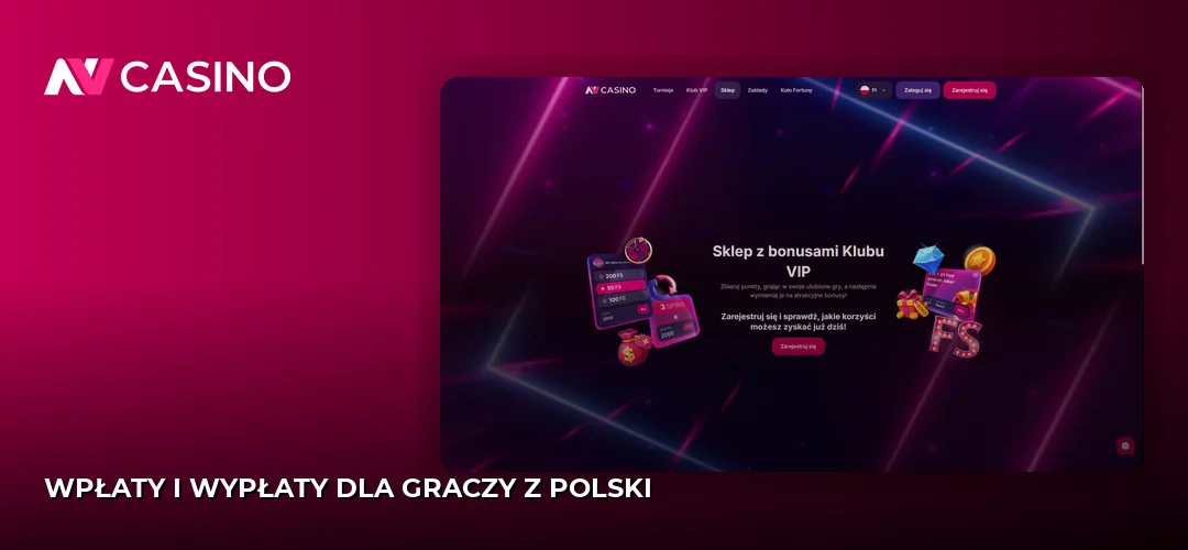 Wpłaty i wypłaty dla graczy z Polski