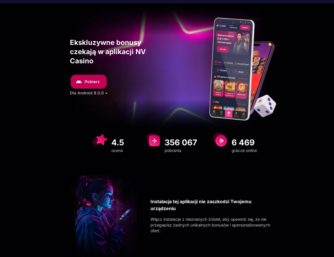 NV Casino: Ekskluzywne bonusy czekają w aplikacji NV Casino